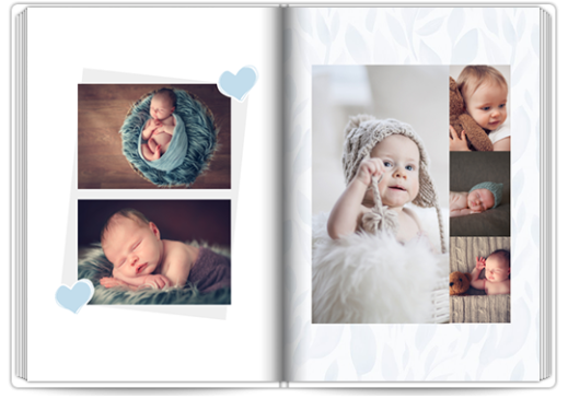 Metryczka malucha niebieska