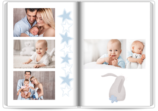 Metryczka malucha niebieska