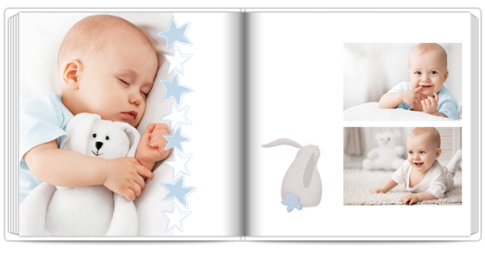 Metryczka malucha niebieska