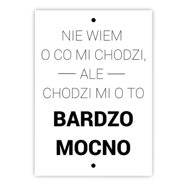 O co chodzi?