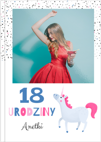 Fotoksiążka 18. urodziny jednorożca