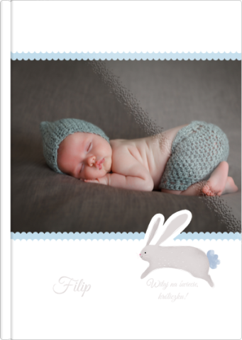 Fotoksiążka Metryczka malucha niebieska